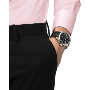 TISSOT T-Sport Chrono L 42mm Ρολόι Ανδρικό Καφέ Δερμάτινο Λουράκι T1164171605200