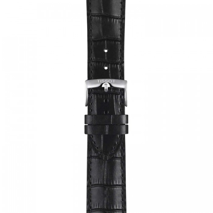 TISSOT T-Sport Chrono L 42mm Ρολόι Ανδρικό Μαύρο Δερμάτινο Λουράκι T1164171605200