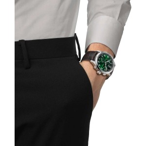 TISSOT T-Sport Chrono L 42mm Ρολόι Ανδρικό Καφέ Δερμάτινο Λουράκι T1164171609200