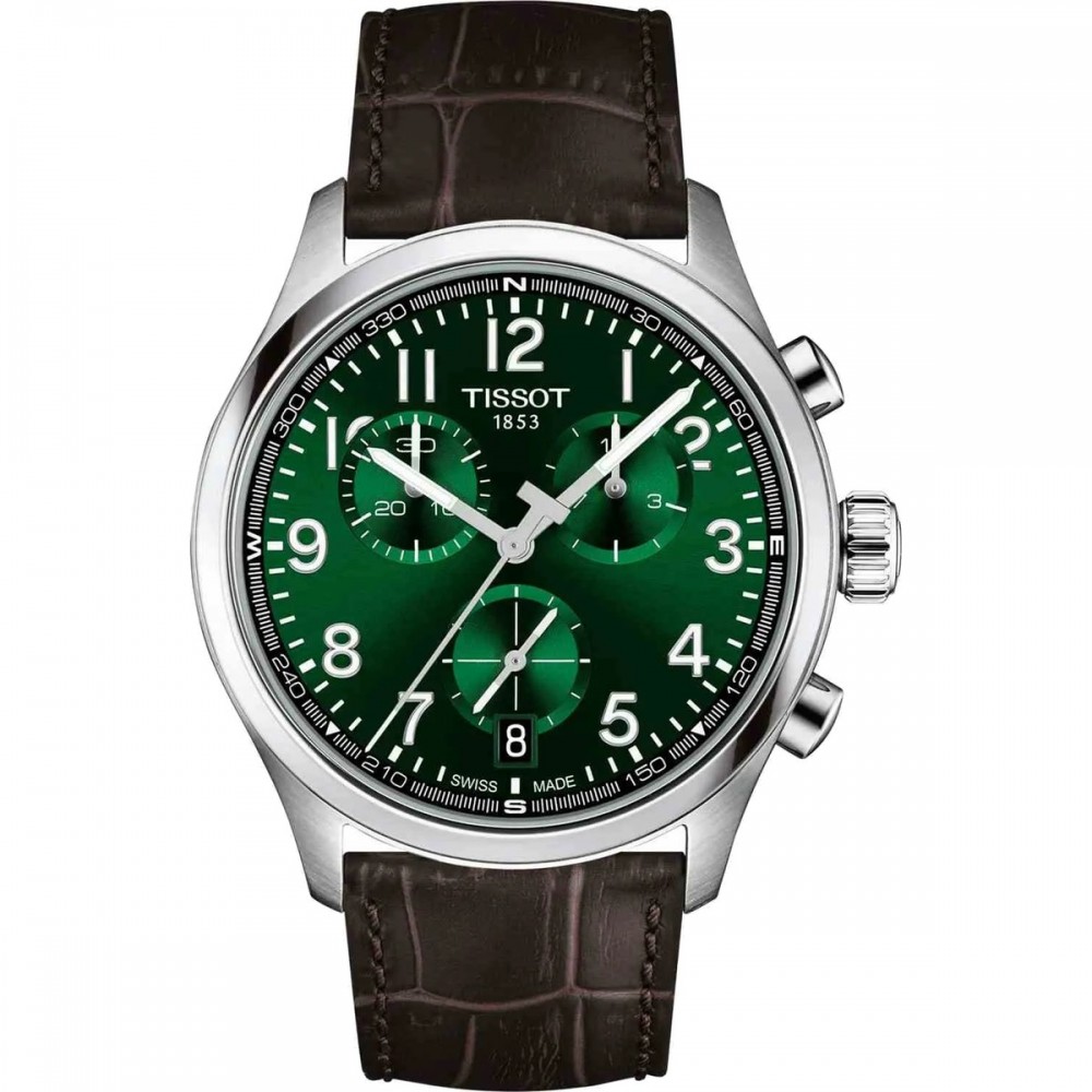 TISSOT T-Sport Chrono L 42mm Ρολόι Ανδρικό Καφέ Δερμάτινο Λουράκι T1164171609200