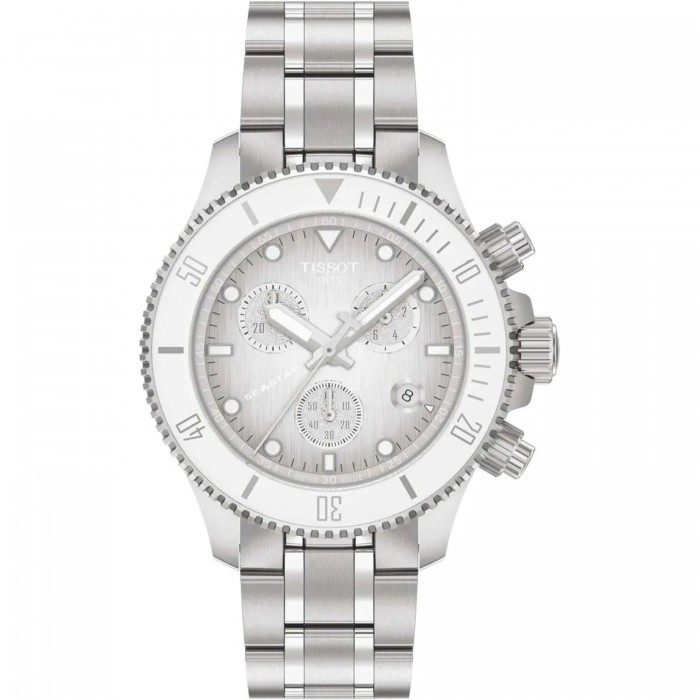 TISSOT T-Sport Seastar 1000 Χρονογράφος Ρολόι Unisex Ασημί Ανοξείδωτο Ατσάλι μπρασελέ T1202171101100 TISSOT T-Sport Seastar 1000 Χρονογράφος Ρολόι Unisex Ασημί Ανοξείδωτο Ατσάλι μπρασελέ T1202171101100