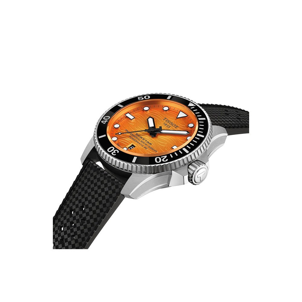 TISSOT Seastar 2000 Professional Powermatic 80 Ρολόι Μαυρό Λουράκι Σιλικόνης T1209071728100 TISSOT Seastar 2000 Professional Powermatic 80 Ρολόι Μαυρό Λουράκι Σιλικόνης T1209071728100