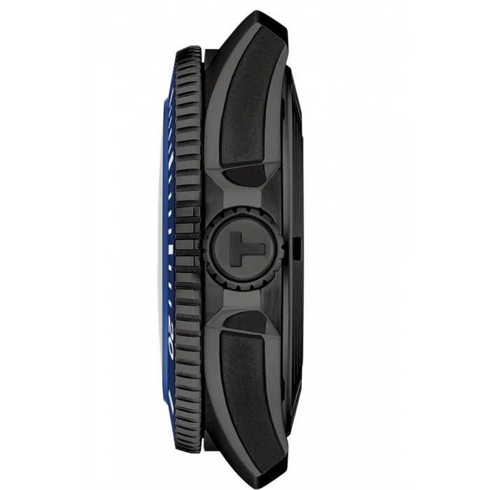 TISSOT Seastar 2000 Professional Powermatic 80 Ρολόι Μαύρο Λουράκι Σιλικόνης T1209073705100