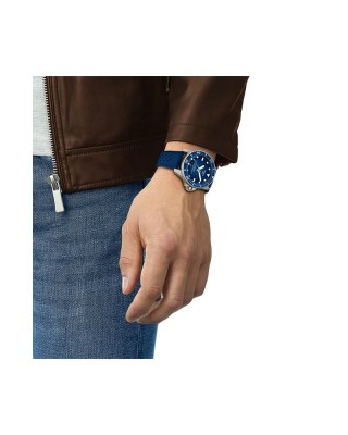 TISSOT Seastar 2000 Professional Powermatic 80 Ρολόι Μπλε Λουράκι Σιλικόνης T1209071704100