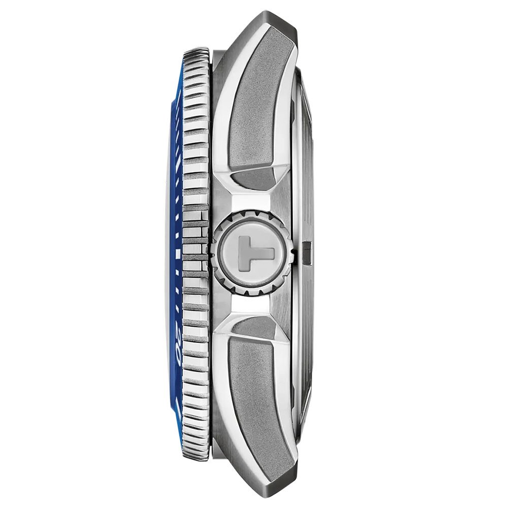 TISSOT Seastar 2000 Professional Powermatic 80 Ρολόι Μπλε Λουράκι Σιλικόνης T1209071704100