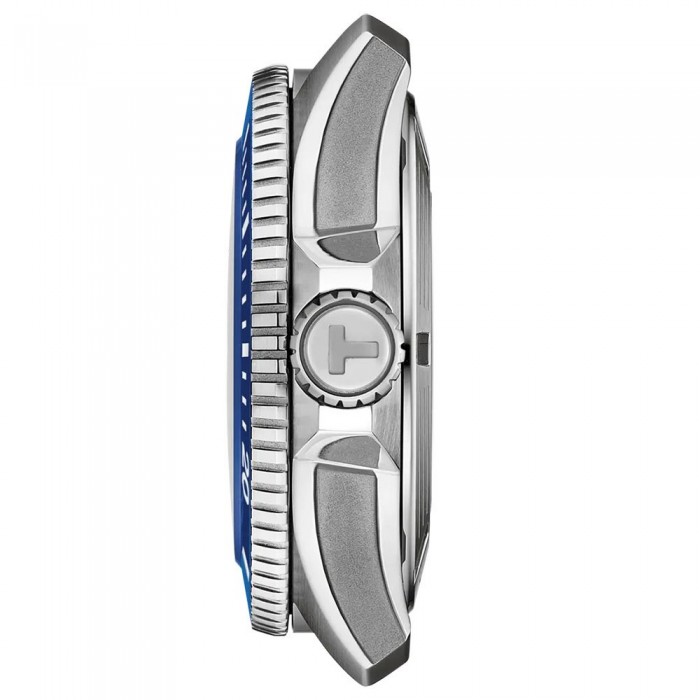 TISSOT Seastar 2000 Professional Powermatic 80 Ρολόι Μπλε Λουράκι Σιλικόνης T1209071704100