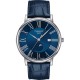 TISSOT T-Classic Carson Moonphase Ρολόι Μπλε Δερμάτινο Λουράκι T1224231604300