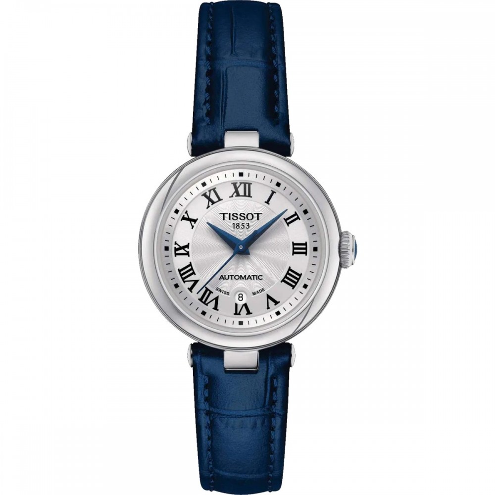 TISSOT T-Lady Bellissima Automatic Lady Ρολόι Γυναικείο Μαύρο Δερμάτινο Λουράκι T1262071601300