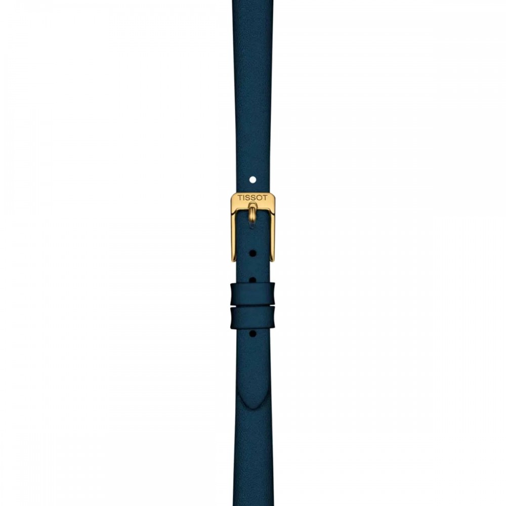 TISSOT T-Lady Lovely Round  Ρολόι Γυναικείο Μπλε Δερμάτινο Λουράκι T1400093604100