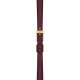 TISSOT T-Lady Lovely Round  Ρολόι Γυναικείο Μπορντό Δερμάτινο Λουράκι T1400093637100