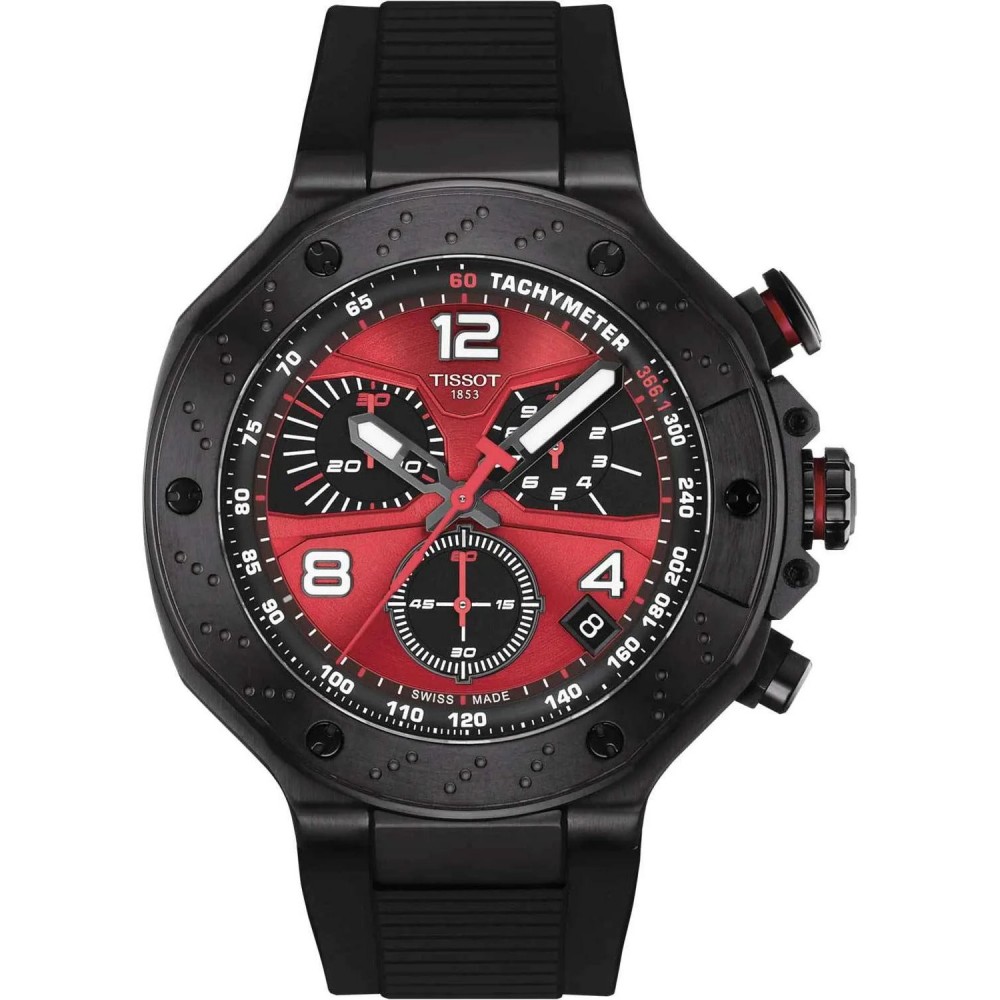 TISSOT T-Race MotoGP 2026 Limited Edition Χρονογράφος Ρολόι Ανδρικό Μαύρο Καουτσούκ λουράκι T1414173742200