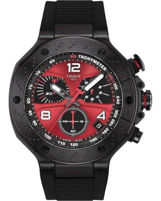TISSOT T-Race MotoGP 2026 Limited Edition Χρονογράφος Ρολόι Ανδρικό Μαύρο Καουτσούκ λουράκι T1414173742200