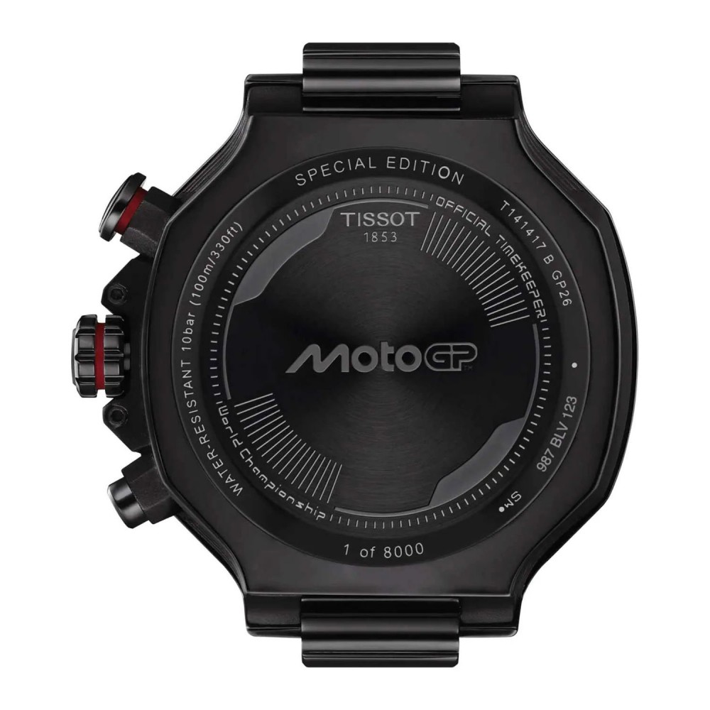 TISSOT T-Race MotoGP 2026 Limited Edition Χρονογράφος Ρολόι Ανδρικό Μαύρο Καουτσούκ λουράκι T1414173742200