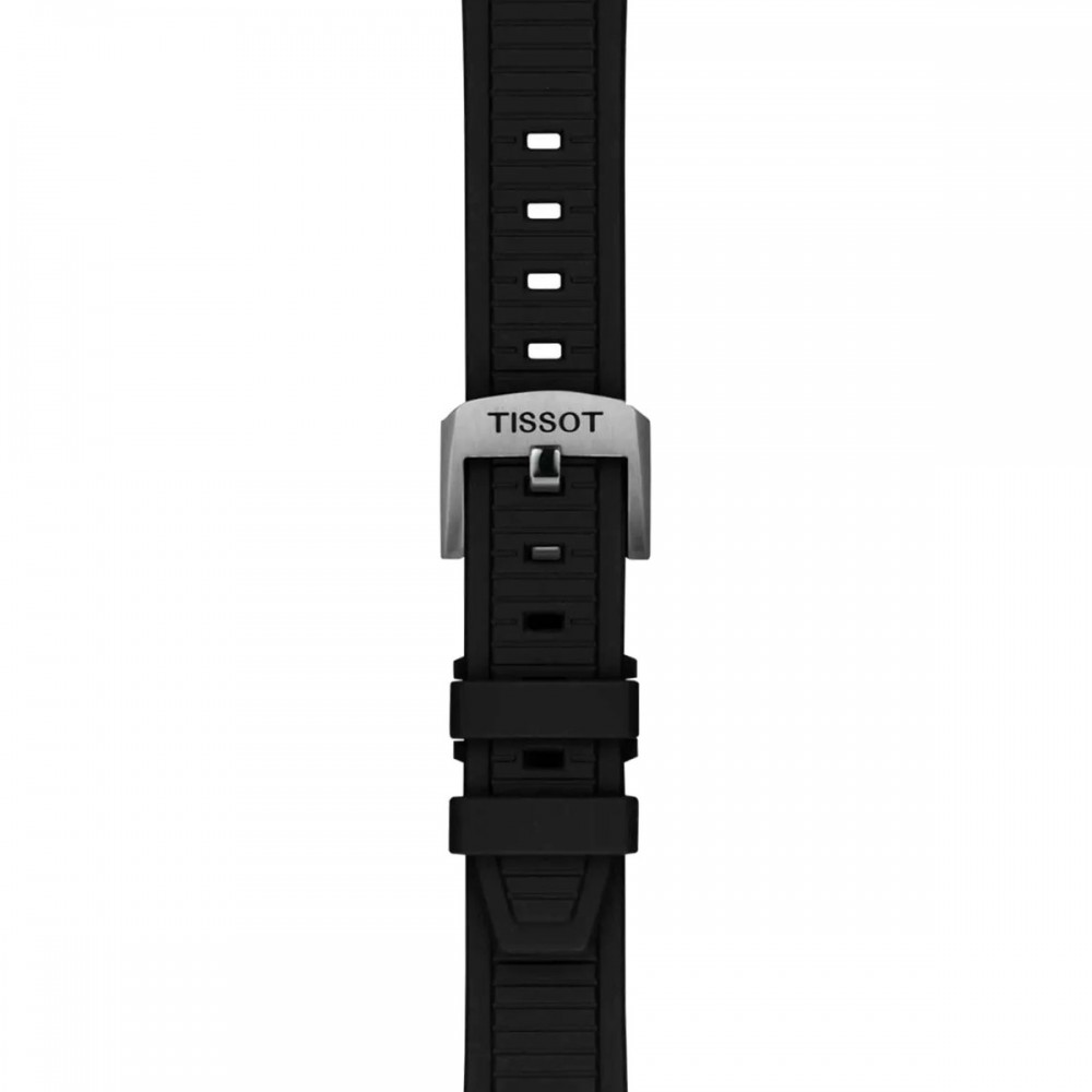 TISSOT T-Sport T-Race Χρονογράφος Ρολόι Γυναικείο Μαύρο Καουτσούκ λουράκι T1418171705100