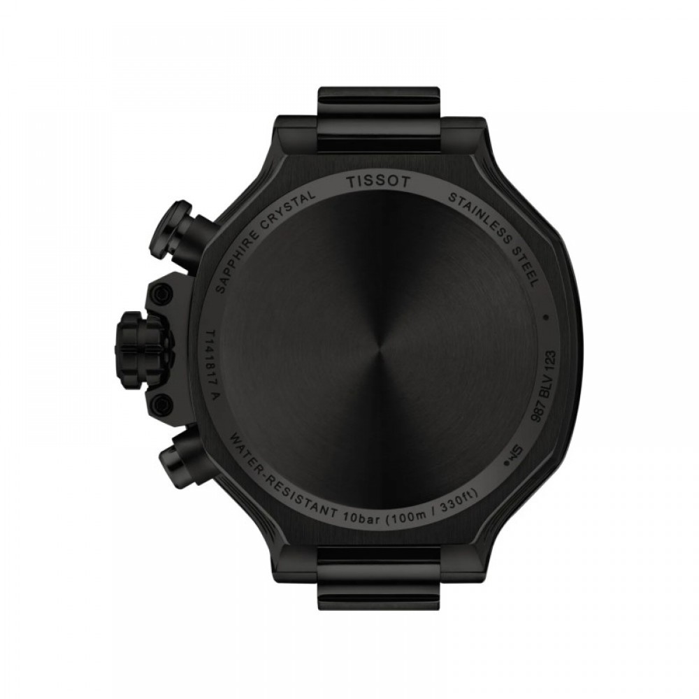 TISSOT T-Sport T-Race Χρονογράφος Ρολόι Ανδρικό Μαύρο Καουτσούκ λουράκι T1418173705100