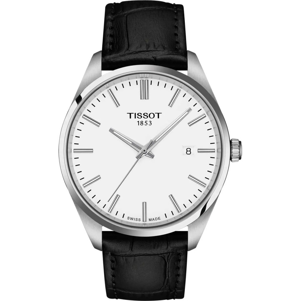 TISSOT T-Classic PR 100 Ρολόι Ανδρικό Μαύρο Δερμάτινο λουράκι T1504101601100 TISSOT T-Classic PR 100 Ρολόι Ανδρικό Μαύρο Δερμάτινο λουράκι T1504101601100