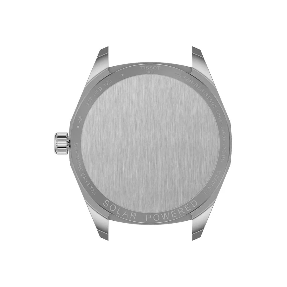 TISSOT T-Classic PRC 100 Solar Ρολόι Ανδρικό Μαύρο Δερμάτινο λουράκι T1514221605100