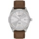 TISSOT T-Classic PRC 100 Solar Ρολόι Ανδρικό Καφέ Δερμάτινο λουράκι T1514221603100