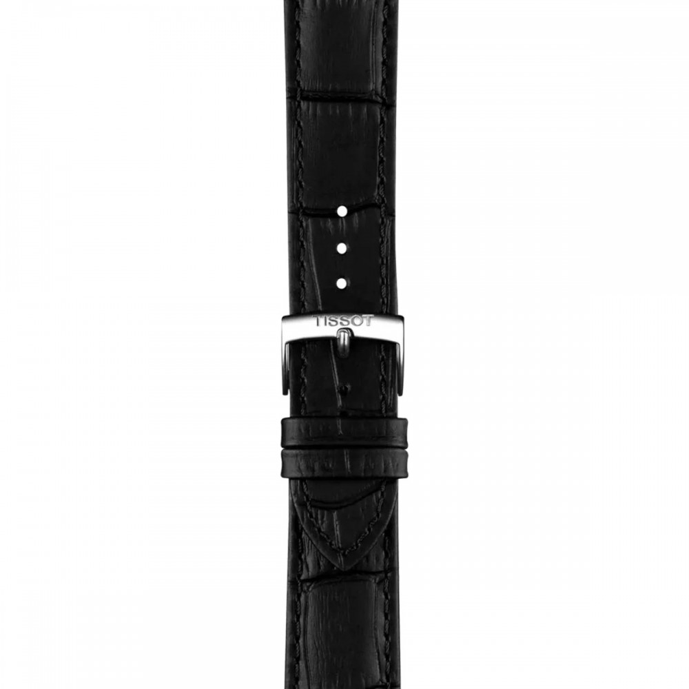TISSOT T-Classic PRC 100 Solar Ρολόι Ανδρικό Μαύρο Δερμάτινο λουράκι T1514221605100
