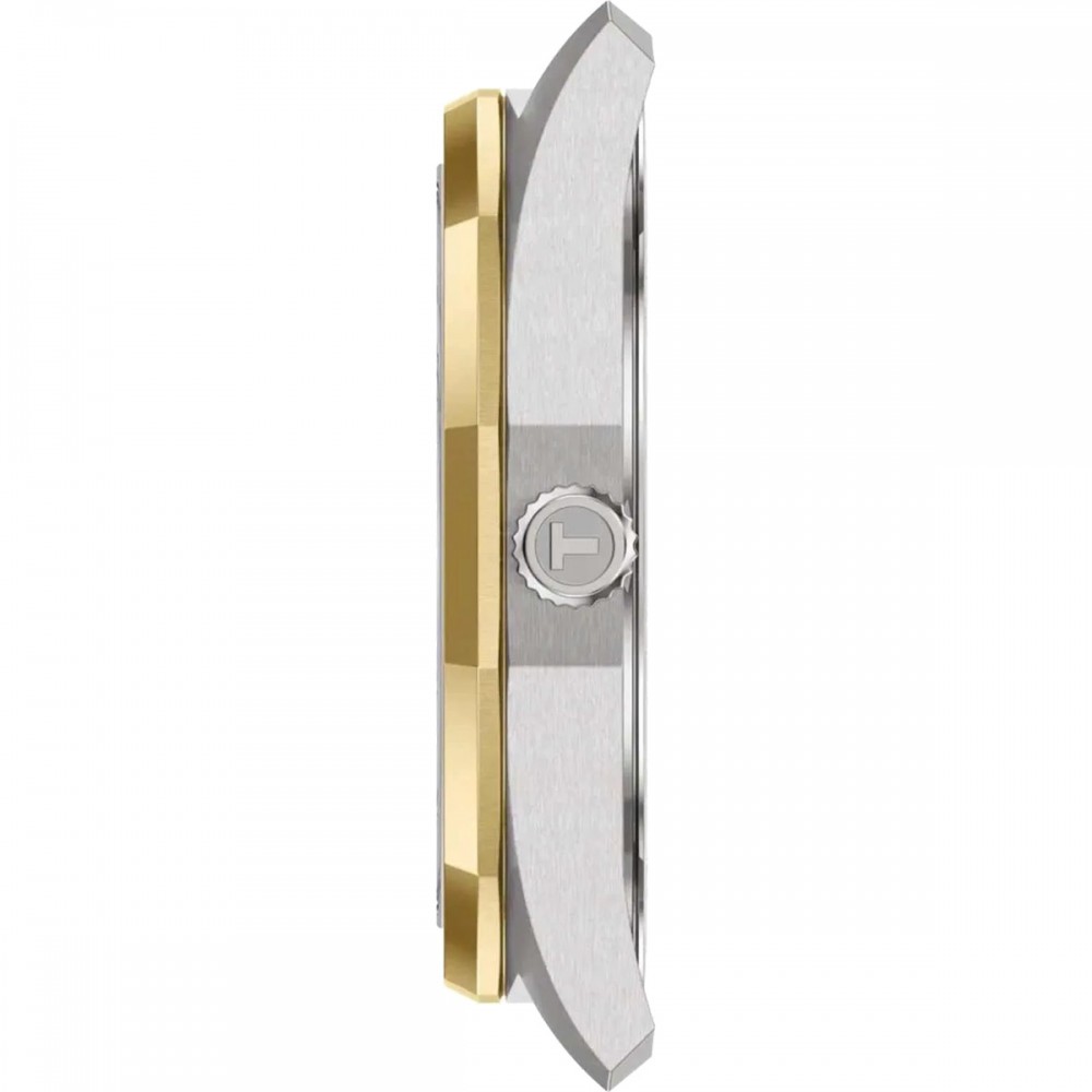 TISSOT T-Classic PRC 100 Solar Ρολόι Ανδρικό Δίχρωμο Ανοξείδωτο Ατσάλι μπρασελέ T1514222203100