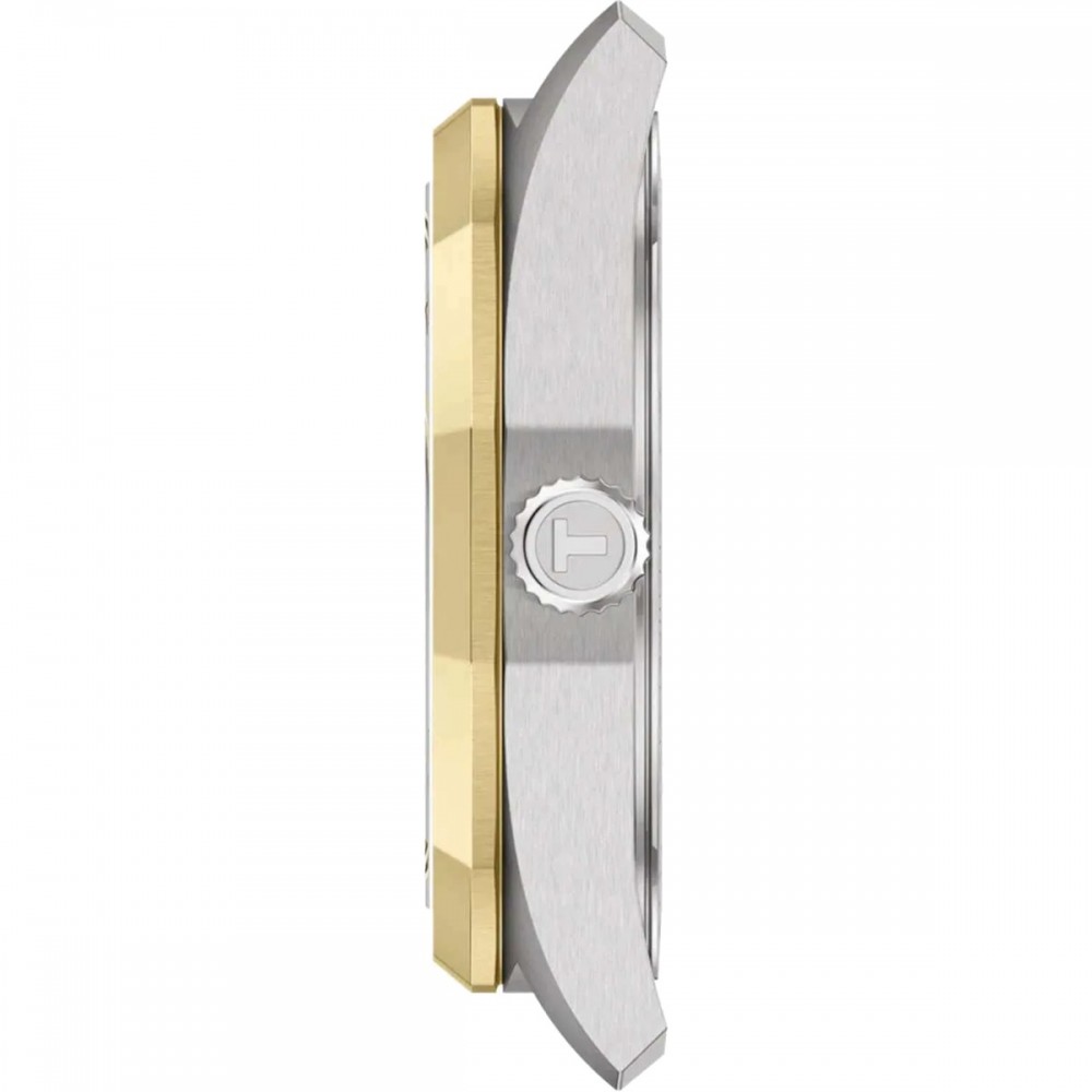 TISSOT T-Classic PRC 100 Solar Ρολόι Γυναικείο Δίχρωμο Ανοξείδωτο Ατσάλι μπρασελέ T1518222203100