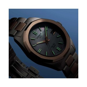 TISSOT T-Classic PRC 100 Solar Ρολόι Γυναικείο Δίχρωμο Ανοξείδωτο Ατσάλι μπρασελέ T1518222211100