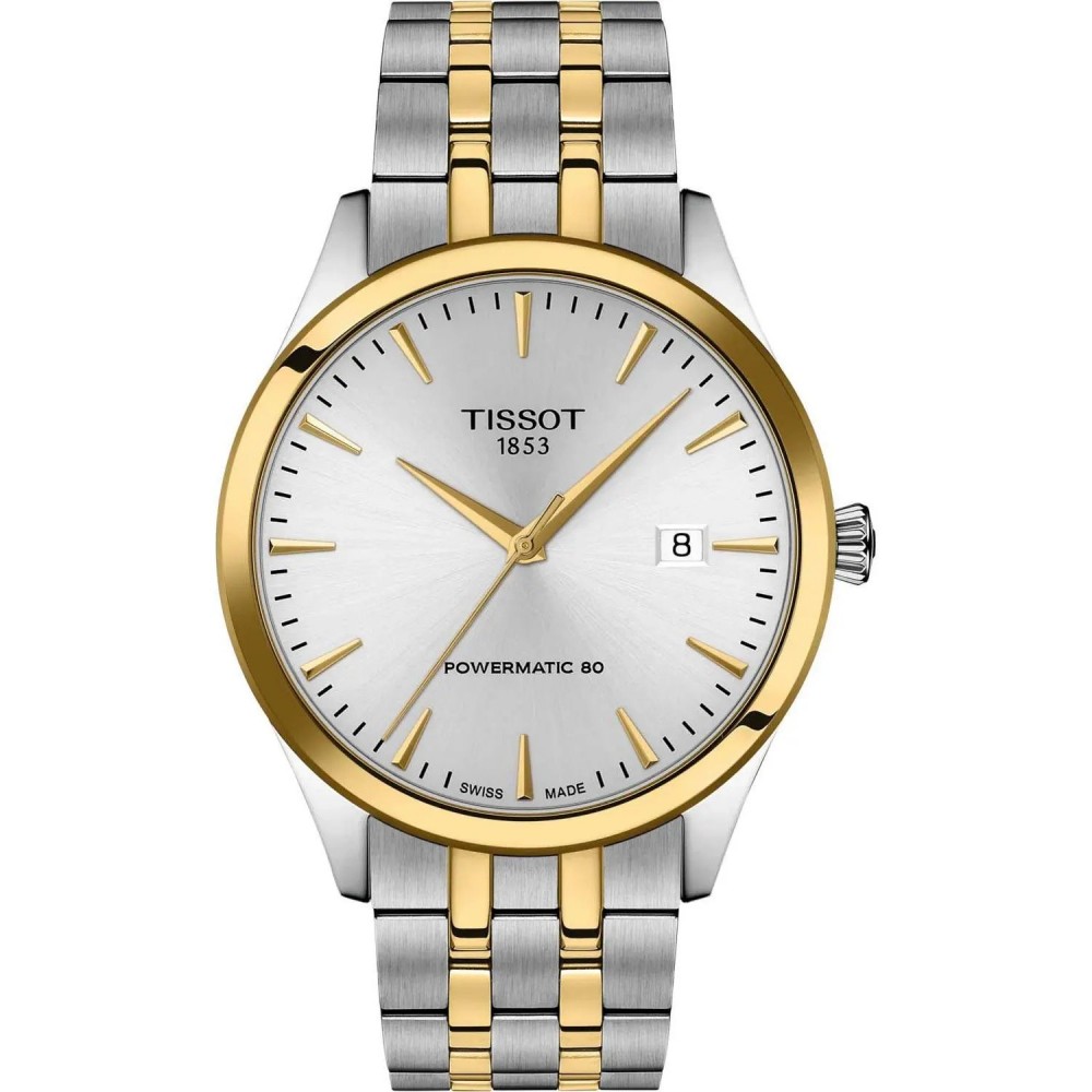 TISSOT T-Classic Classic Dream Powermatic 80 Ρολόι Δίχρωμο Ανοξείδωτο Ατσάλι μπρασελέ T1584072203100