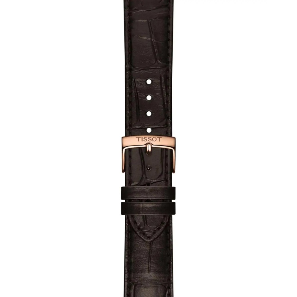 TISSOT T-Classic Classic Dream Powermatic 80 Ρολόι Καφέ Δερμάτινο λουράκι T1584073603100