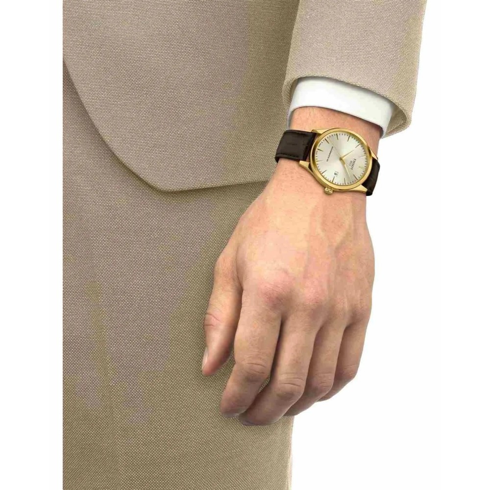 TISSOT T-Classic Classic Dream Powermatic 80 Ρολόι Καφέ Δερμάτινο λουράκι T1584073626100