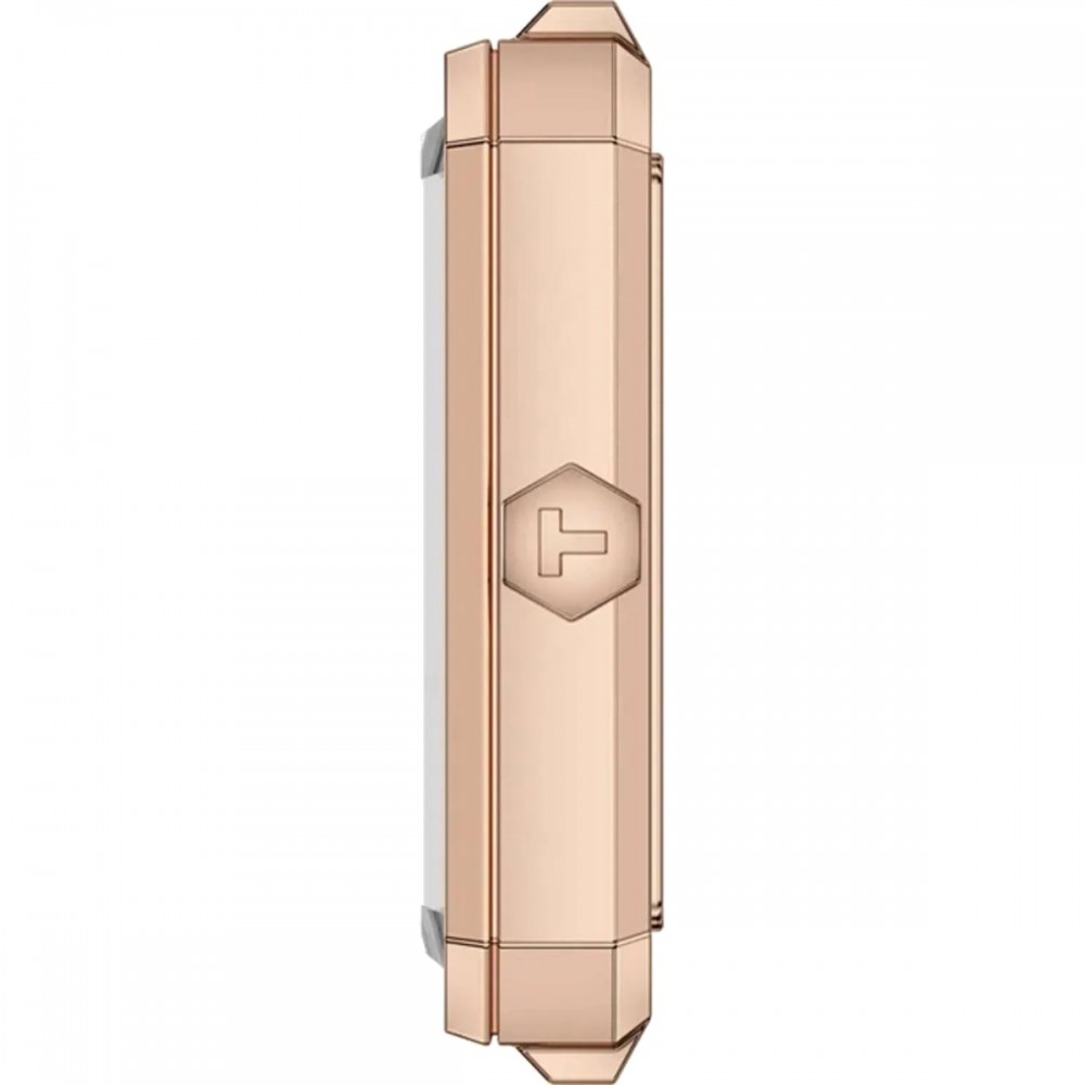 TISSOT SRV Γυναικείο Ρολόι Ροζ Επιχρυσωμένο Ανοξείδωτο Ατσάλι μπρασελέ T1601103303300