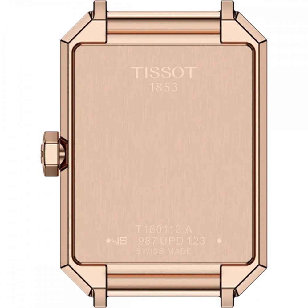 TISSOT SRV Γυναικείο Ρολόι Ροζ Επιχρυσωμένο Ανοξείδωτο Ατσάλι μπρασελέ T1601103303300