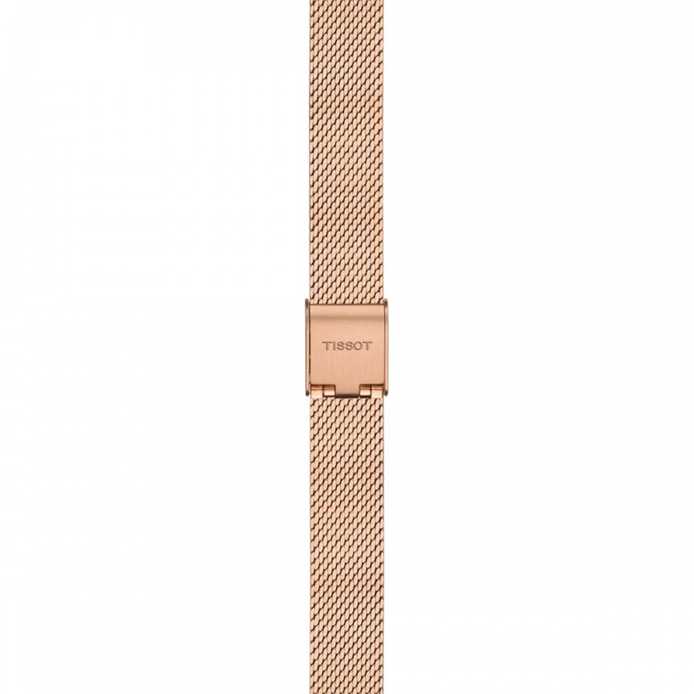 TISSOT SRV Γυναικείο Ρολόι Ροζ Επιχρυσωμένο Ανοξείδωτο Ατσάλι μπρασελέ T1601103303300