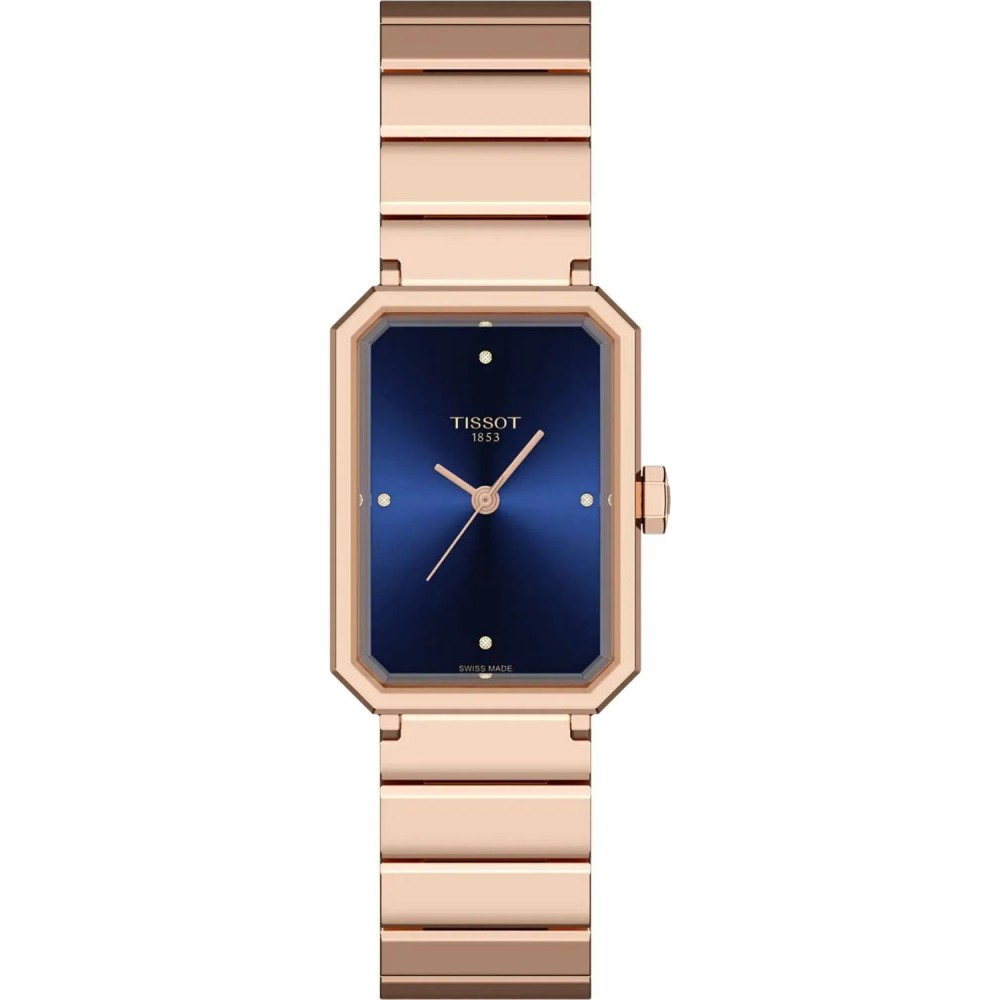 TISSOT SRV Diamonds Γυνακείο Ρολόι Ροζ Επιχρυσωμένο Ανοξείδωτο Ατσάλι μπρασελέ T1601103304600 TISSOT SRV Diamonds Γυνακείο Ρολόι Ροζ Επιχρυσωμένο Ανοξείδωτο Ατσάλι μπρασελέ T1601103304600