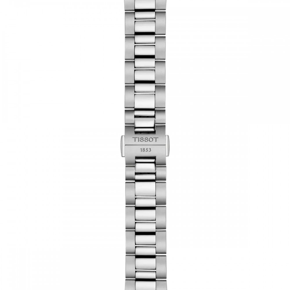TISSOT T-Classic Gentleman 38mm Powermatic 80 Ρολόι Ανδρικό Ασημί Ανοξείδωτο Ατσάλι μπρασελέ T1658071104100