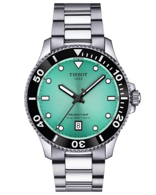 TISSOT T-Sport Seastar 1000 Ρολόι Unisex Ασημί Ανοξείδωτο Ατσάλι μπρασελέ T1204101109100
