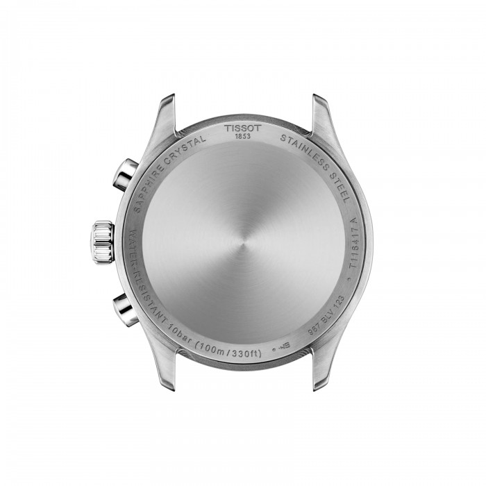 TISSOT T-Sport Chrono L 42mm Ρολόι Ανδρικό Μαύρο Δερμάτινο Λουράκι T1164171605200