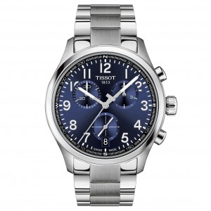 TISSOT Chrono L 42mm Ρολόι Ανδρικό Ασημί Ανοξείδωτο Ατσάλι μπρασελέ T1164171104200