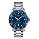 TISSOT SEASTAR 1000 40MM Ασημί Ανοξείδωτο Ατσάλι μπρασελέ T1204101104100