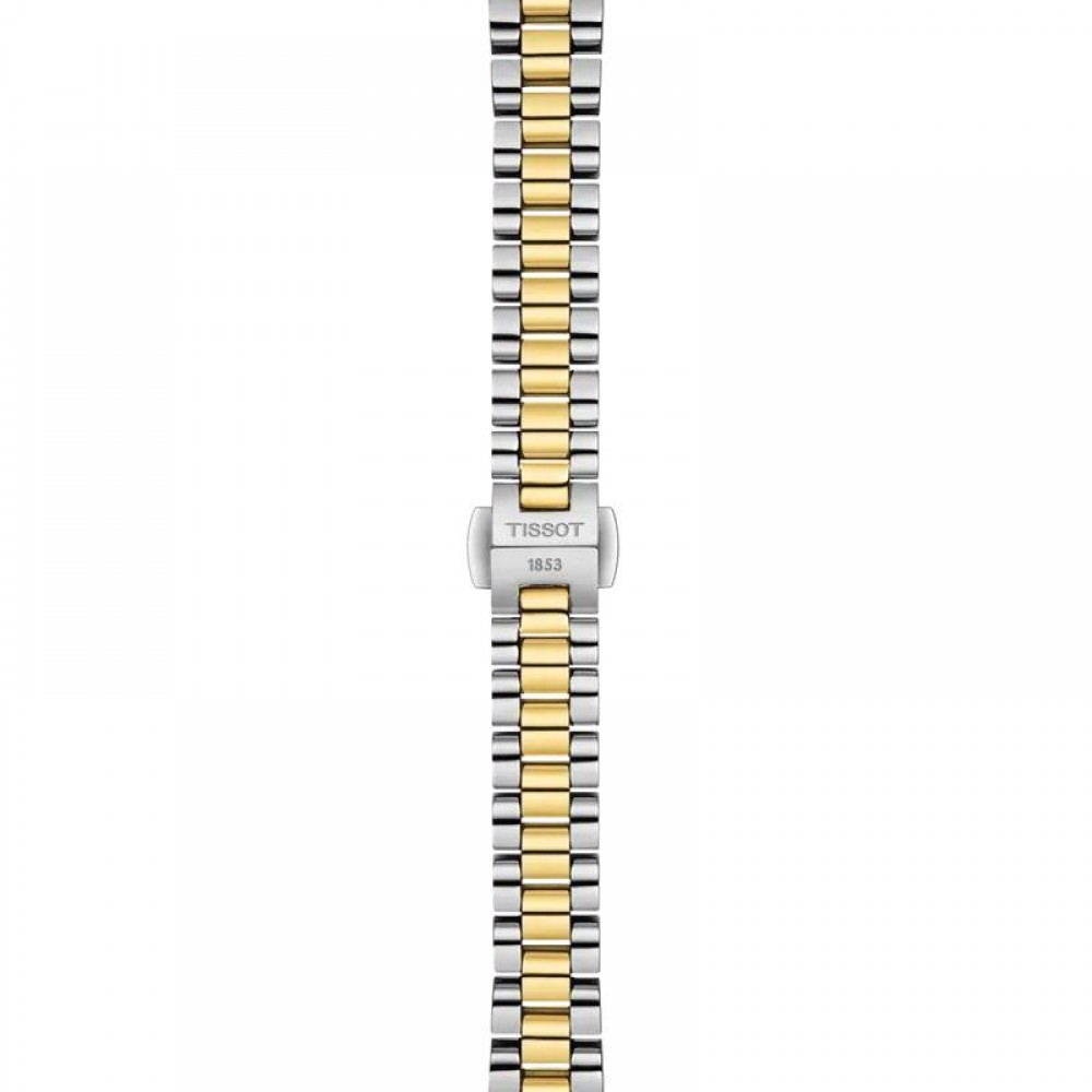 TISSOT T-Lady Desir Two-tone Diamonds Ρολόι Γυναικείο Δίχρωμο Ανοξείδωτο Ατσάλι μπρασελέ T1520102211600
