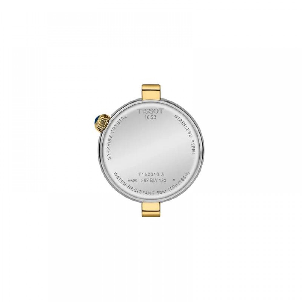 TISSOT T-Lady Desir Two-tone Diamonds Ρολόι Γυναικείο Δίχρωμο Ανοξείδωτο Ατσάλι μπρασελέ T1520102211600