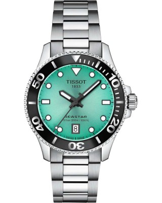 TISSOT T-Sport Seastar 1000 Ρολόι Unisex Ασημί Ανοξείδωτο Ατσάλι μπρασελέ T1202101109100