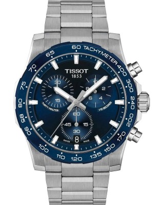 TISSOT T-Sport Superport Chrono Ρολόι Ανδρικό Ασημί Ανοξείδωτο Ατσάλι μπρασελέ T1254171104100