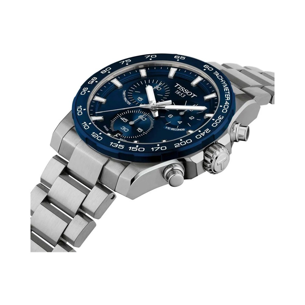 TISSOT T-Sport Superport Chrono Ρολόι Ανδρικό Ασημί Ανοξείδωτο Ατσάλι μπρασελέ T1254171104100 TISSOT T-Sport Superport Chrono Ρολόι Ανδρικό Ασημί Ανοξείδωτο Ατσάλι μπρασελέ T1254171104100