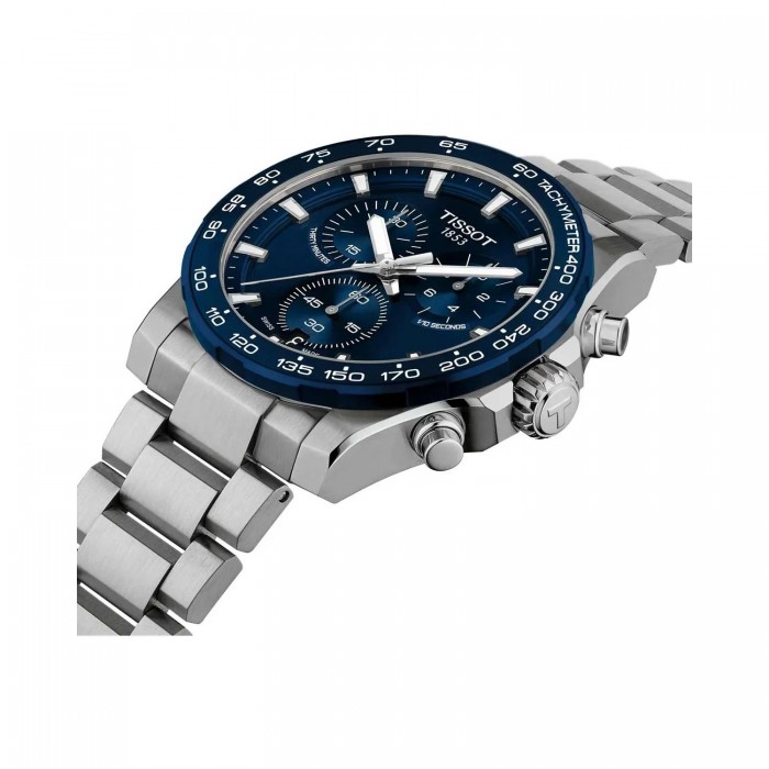 TISSOT T-Sport Superport Chrono Ρολόι Ανδρικό Ασημί Ανοξείδωτο Ατσάλι μπρασελέ T1254171104100