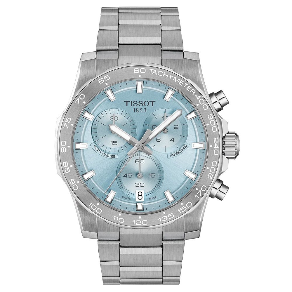 TISSOT T-Sport Superport Chrono Ρολόι Ανδρικό Ασημί Ανοξείδωτο Ατσάλι μπρασελέ T1254171135100