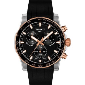 TISSOT T-Sport Superport Chrono Ρολόι Ανδρικό Μαύρο Καουτσούκ λουράκι T1254172705100