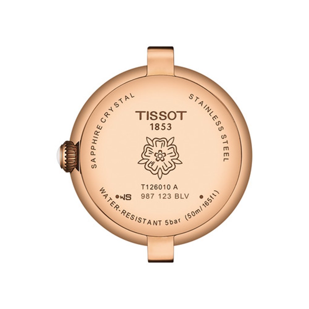 TISSOT T-Lady Bellissima Small Lady Ρολόι Γυναικείο Καφέ Δερμάτινο Λουράκι T1260103601300