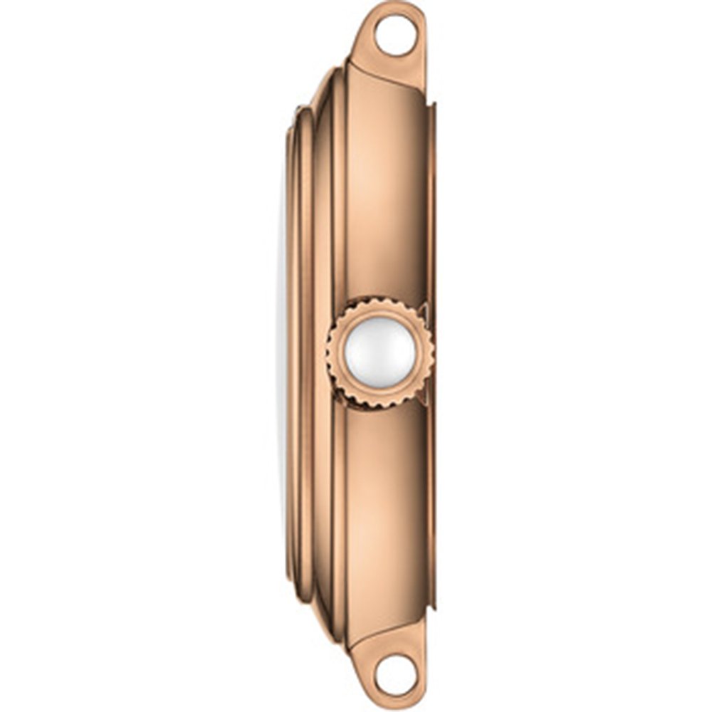 TISSOT T-Lady Bellissima Small Lady Ρολόι Γυναικείο Καφέ Δερμάτινο Λουράκι T1260103601300