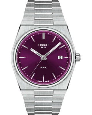 TISSOT T-Classic PRX 40 Ρολόι Ανδρικό Ασημί Ανοξείδωτο Ατσάλι μπρασελέ T1374101140100