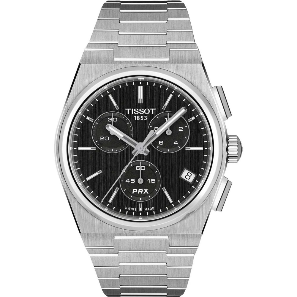TISSOT PRX 41mm Chronograph Ρολόι Ανδρικό Χρονογράφος T1374171105100
